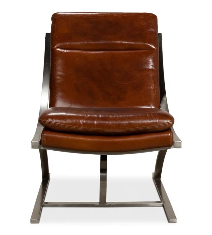 Mc Queen Leather Accent Chair