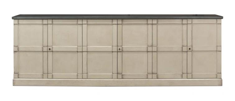 Boxholm Transitional 112'' Gray Stone Sideboard