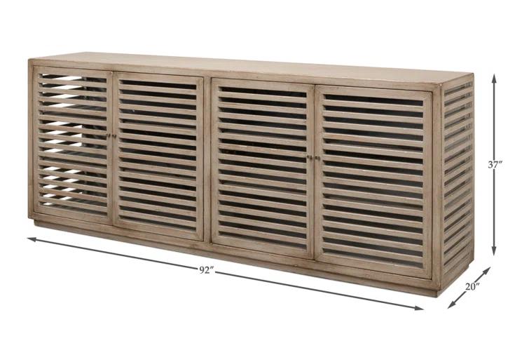 Sarreid Ltd St. Nevis 92'' Solid Wood Sideboard