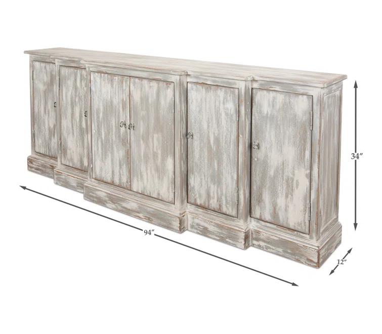Waterfall 80'' Solid Wood Sideboard
