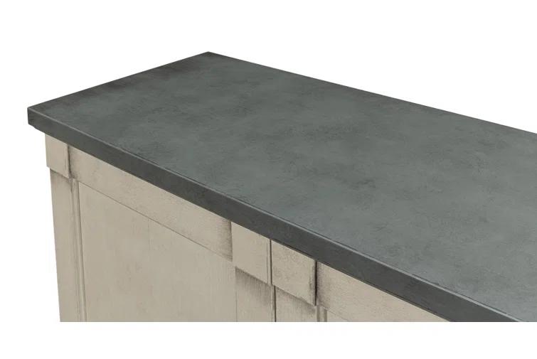 Boxholm Transitional 112'' Gray Stone Sideboard