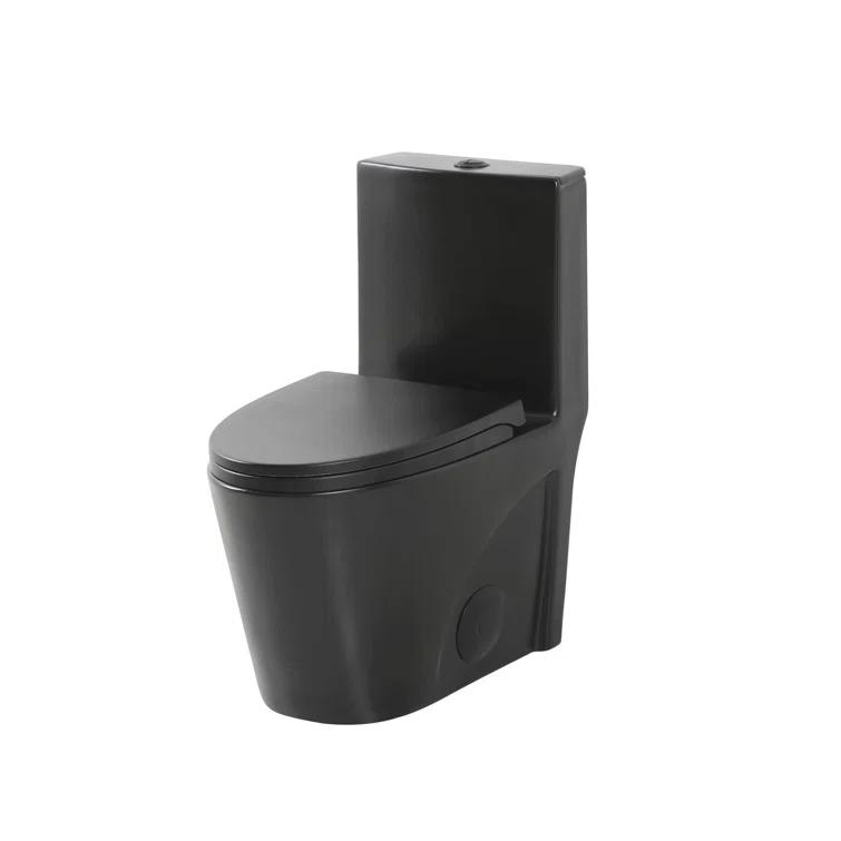 Dual-Flush Elongated One-Piece Toilet with High Efficiency Flush
