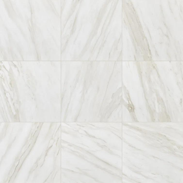 Perpetuo 12" x 12" Porcelain Marble Look Floor & Wall Tile