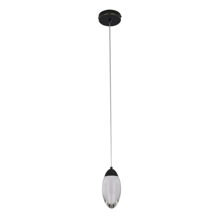 Orren Ellis Modern 1 Light LED Crystal Pendant