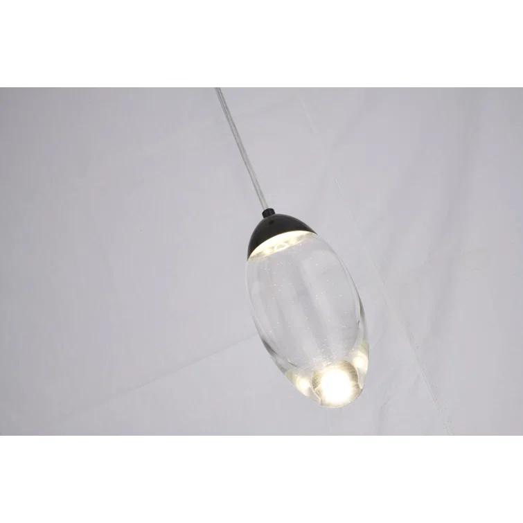 Orren Ellis Modern 1 Light LED Crystal Pendant