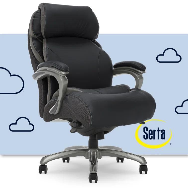 Serta Serta Jackson Big and Tall Executive Office Chair with AIR Technology and Smart Layers