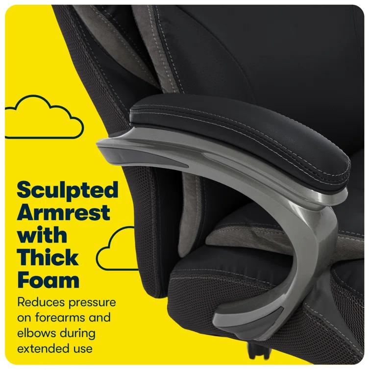 Serta Serta Jackson Big and Tall Executive Office Chair with AIR Technology and Smart Layers