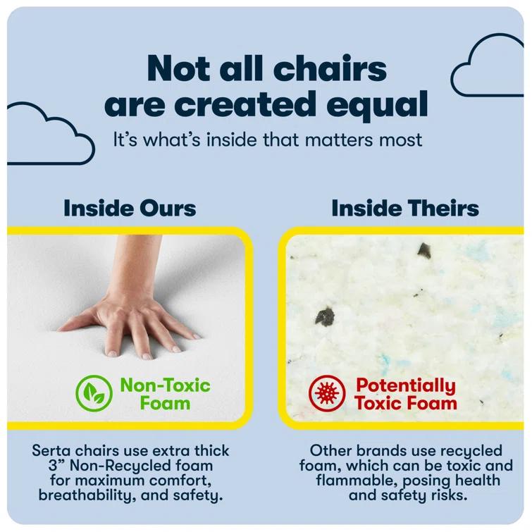 Serta Serta Jackson Big and Tall Executive Office Chair with AIR Technology and Smart Layers