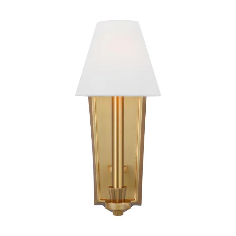 Burnished Brass 15" Contemporary Wall Sconce