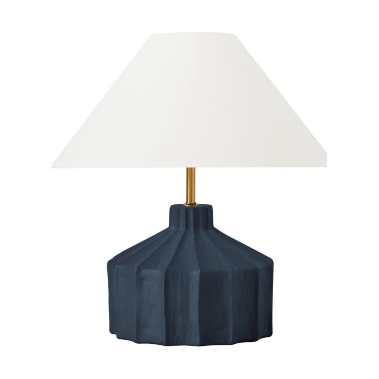 Veneto Table Lamp by Kelly Wearstler - Matte Blue Wash / Medium