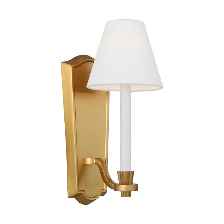 Burnished Brass 15" Contemporary Wall Sconce