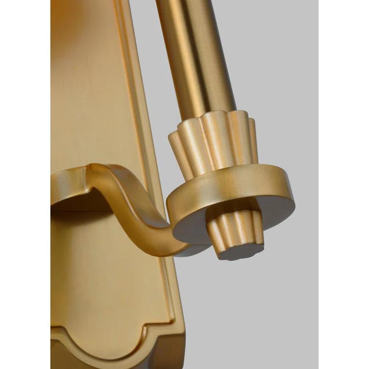 Burnished Brass 15" Contemporary Wall Sconce