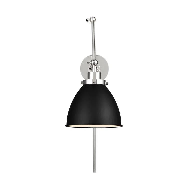 Icarus Single Light Steel Dimmable Armed Sconce