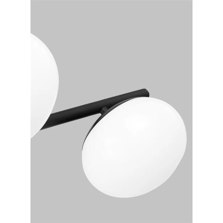 Ellen DeGeneres Lune Aged Iron 3-Light Globe LED Chandelier