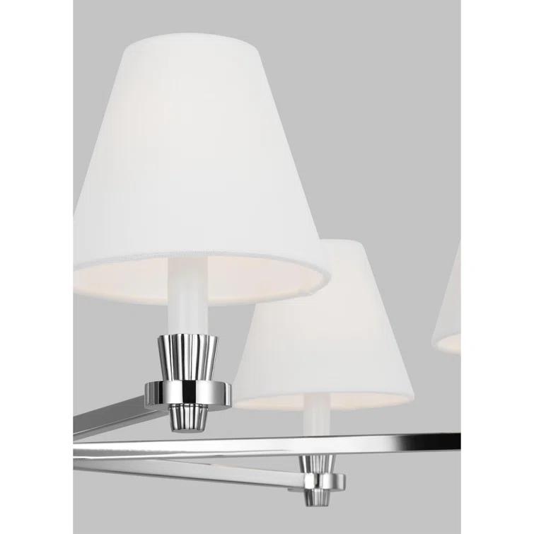 Paisley Empire Polished Nickel 6-Light Modern Chandelier
