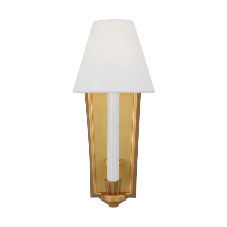 Burnished Brass 15" Contemporary Wall Sconce