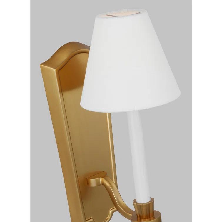 Burnished Brass 15" Contemporary Wall Sconce