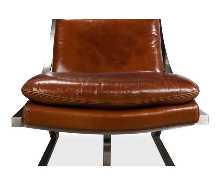 Mc Queen Leather Accent Chair