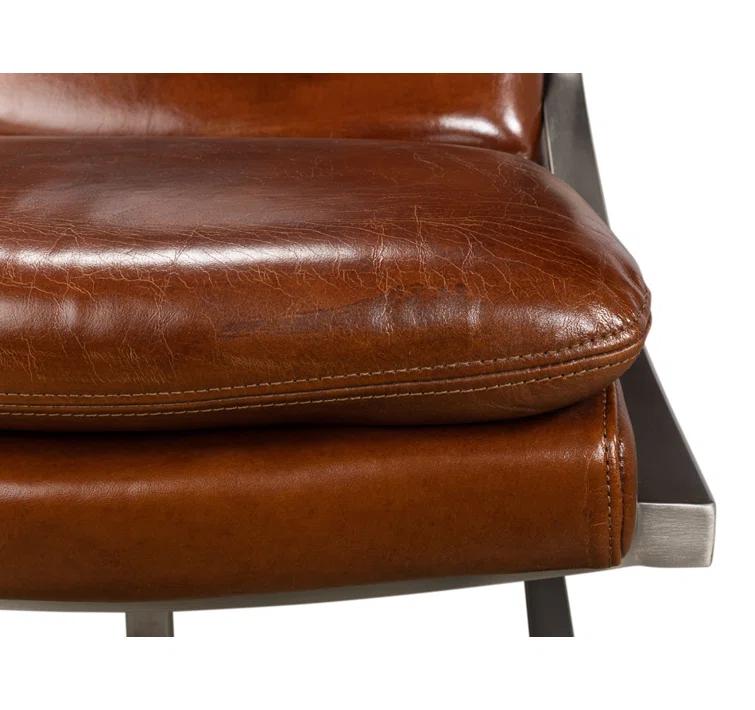 Mc Queen Leather Accent Chair