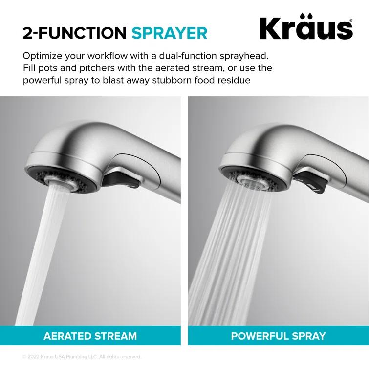 Allyn Pull-Out Single Handle Kitchen Faucet