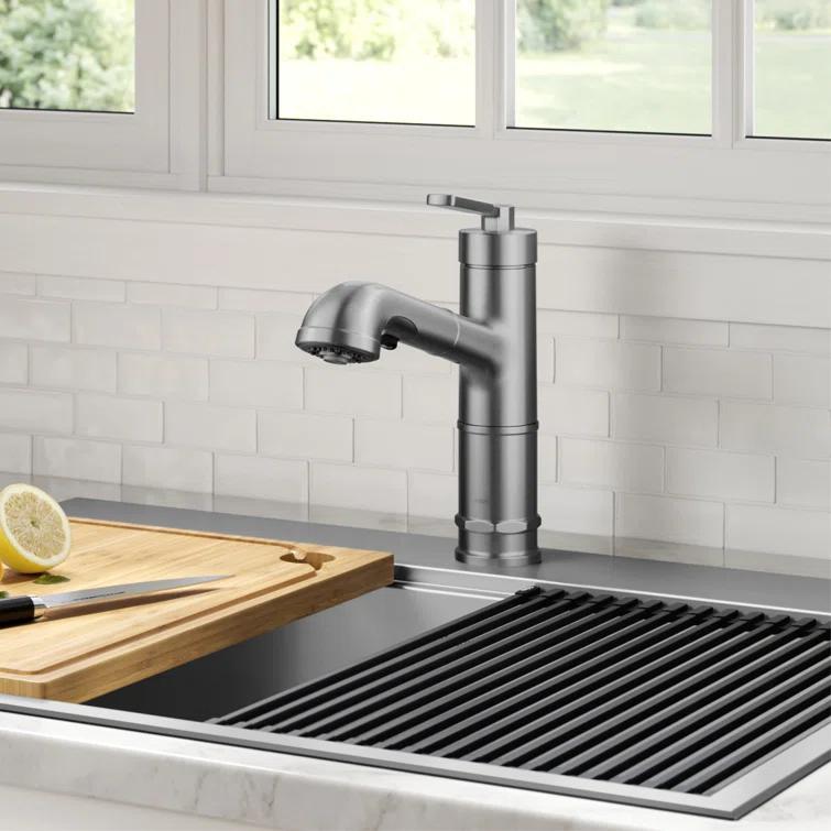 Allyn Pull-Out Single Handle Kitchen Faucet