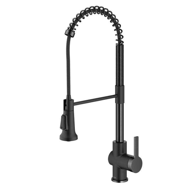 KRAUS Britt Commercial Style Single Handle Pull Down Kitchen Faucet