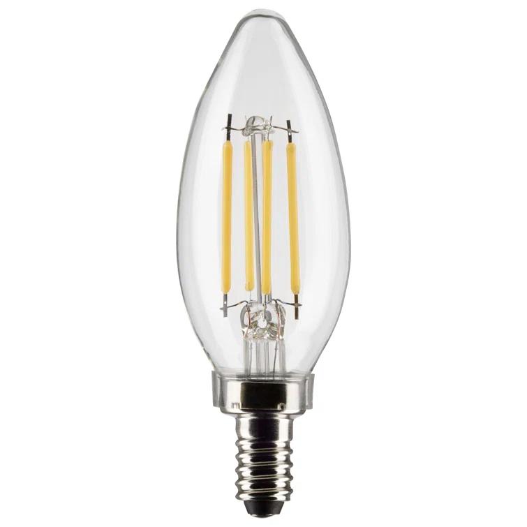 75 Watt Equivalent B11 E12/Candelabra Dimmable 3500K LED Bulb