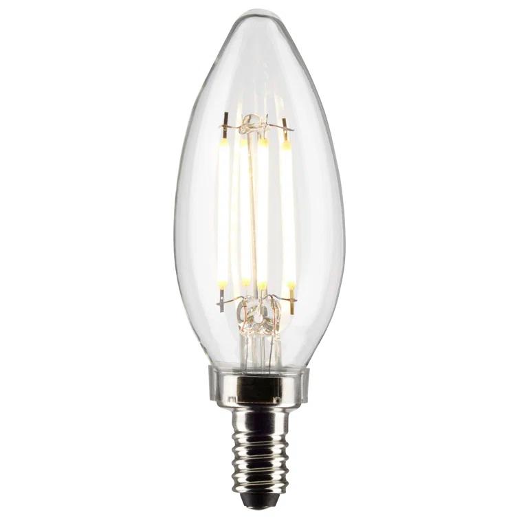 75 Watt Equivalent B11 E12/Candelabra Dimmable 3500K LED Bulb