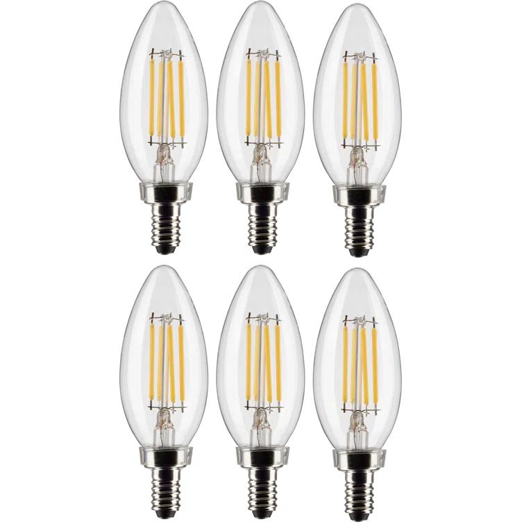 75 Watt Equivalent B11 E12/Candelabra Dimmable 3500K LED Bulb