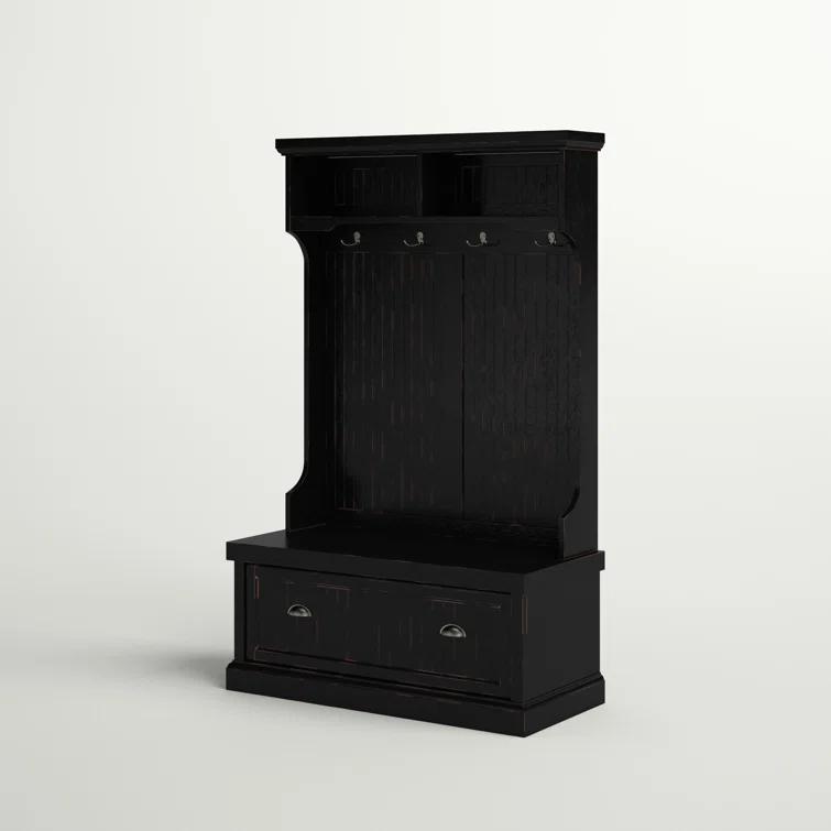 Seaside Hall Tree 40'' Wide with Bench and Shoe Storage
