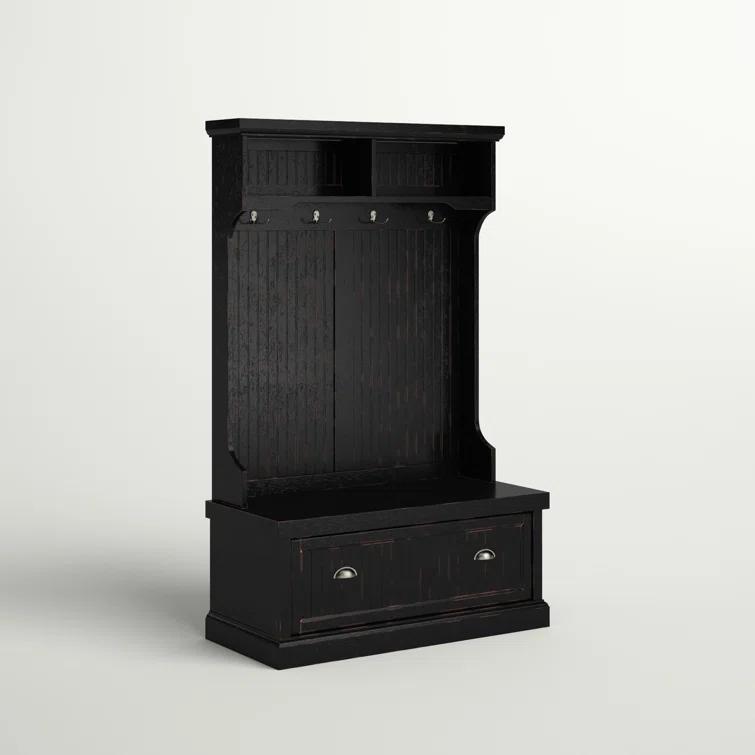 Seaside Hall Tree 40'' Wide with Bench and Shoe Storage