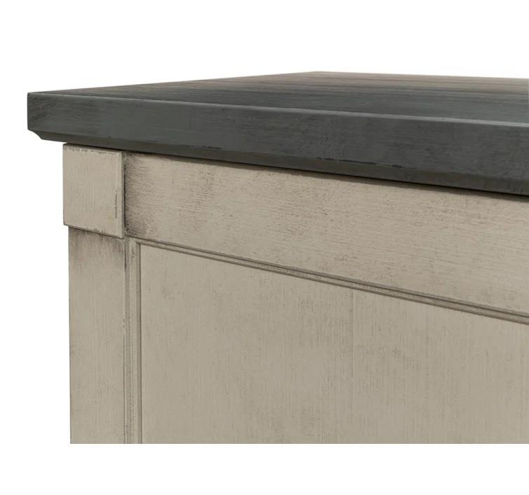 Boxholm Transitional 112'' Gray Stone Sideboard