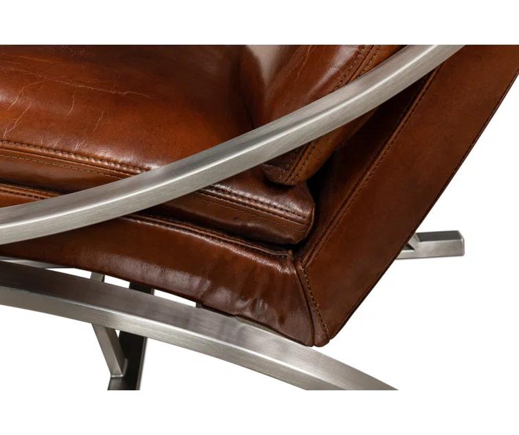 Mc Queen Leather Accent Chair