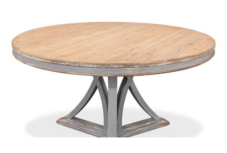 Chateau Gris 54" Reclaimed Wood Round Extendable Dining Table
