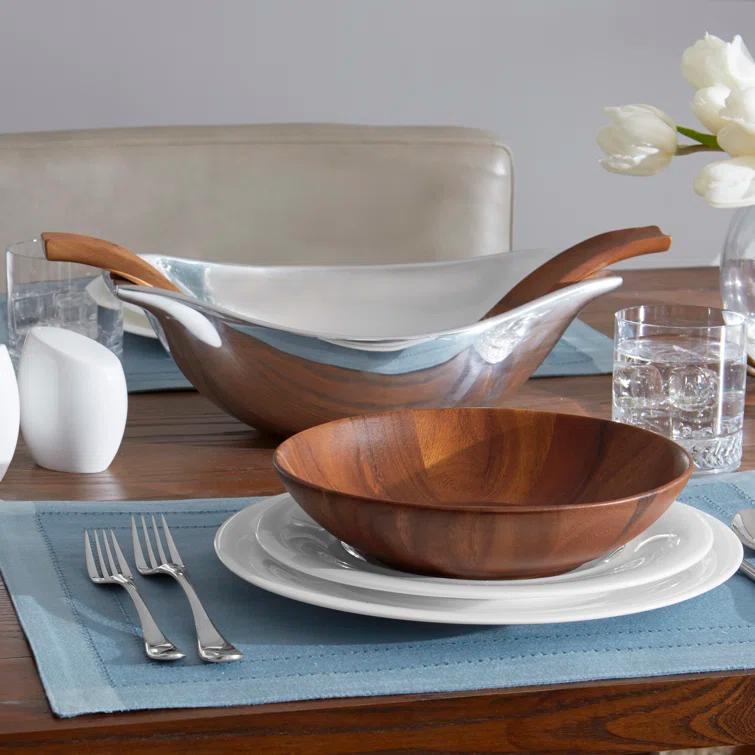 Nambé Nambe Skye Wood Ind Salad Bowl