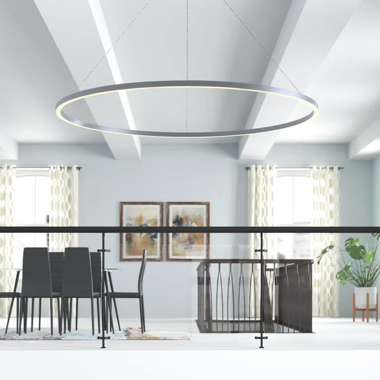 Tania 100-277V ETL Certified Integrated LED Height Adjustable Ring Chandelier