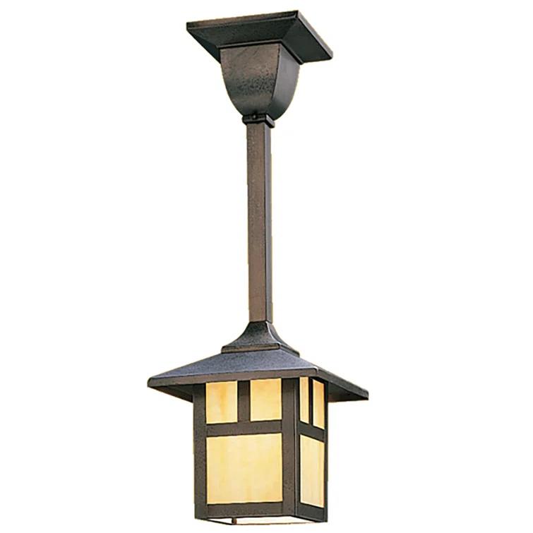 Meyda Lighting Seneca 1 - Light Craftsman Brown Single Pendant