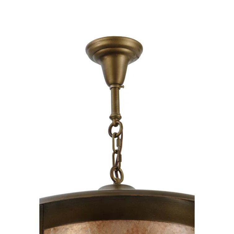 8 - Light Antique Copper Cylinder Pendant