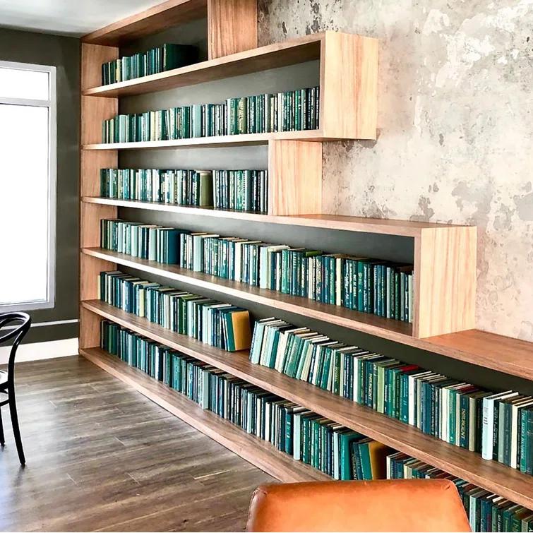Booth & Williams Modern Boxwood Book Wall