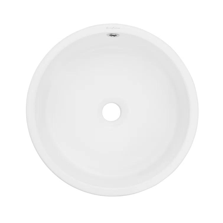 Monaco Round Ceramic Bathroom Vessel Sink