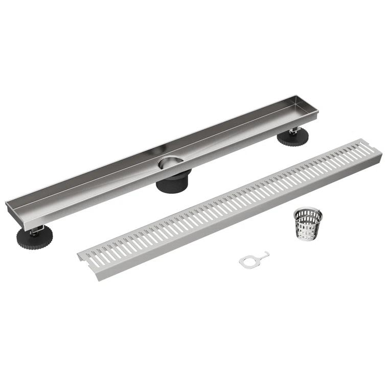 Elan 24" Rectangular Grate Linear Grid Shower Drain