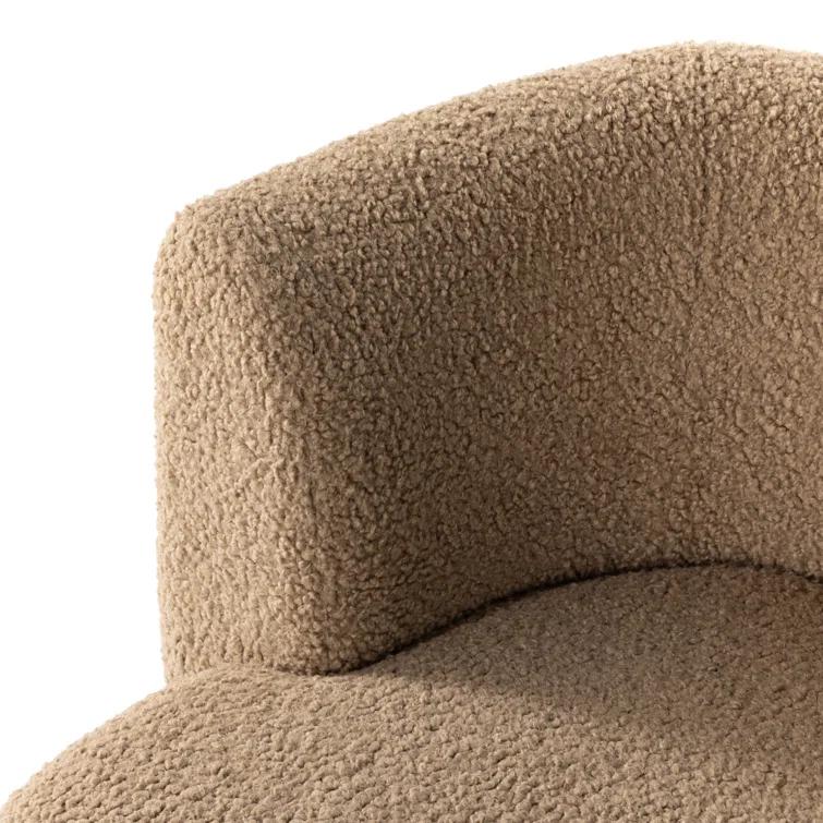 Kelis Swivel Chair - Camel Sheepskin