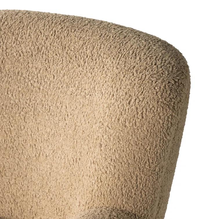 Preston Swivel Accent Chair - Camel Sheepskin