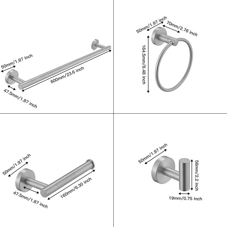5 - Piece Bathroom Hardware Set