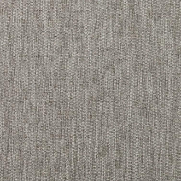 Gray Linen Upholstered Metal Side Chair