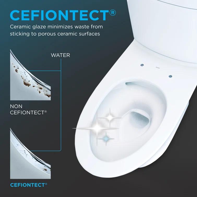 Aquia® Dual-Flush Elongated Bidet Toilet with Tornado Flush (Seat Included)