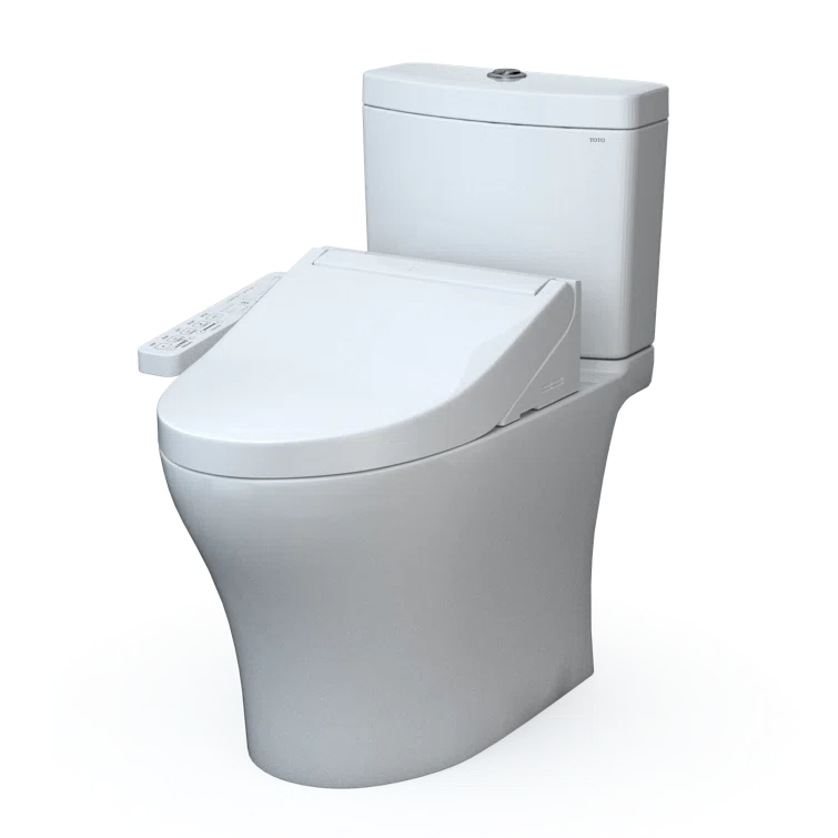 Aquia® Dual-Flush Elongated Bidet Toilet with Tornado Flush (Seat Included)