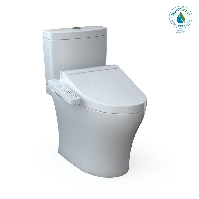 Aquia® Dual-Flush Elongated Bidet Toilet with Tornado Flush (Seat Included)