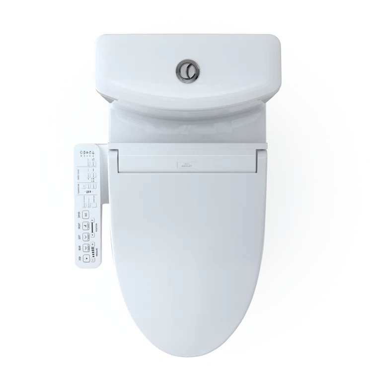 Aquia® Dual-Flush Elongated Bidet Toilet with Tornado Flush (Seat Included)