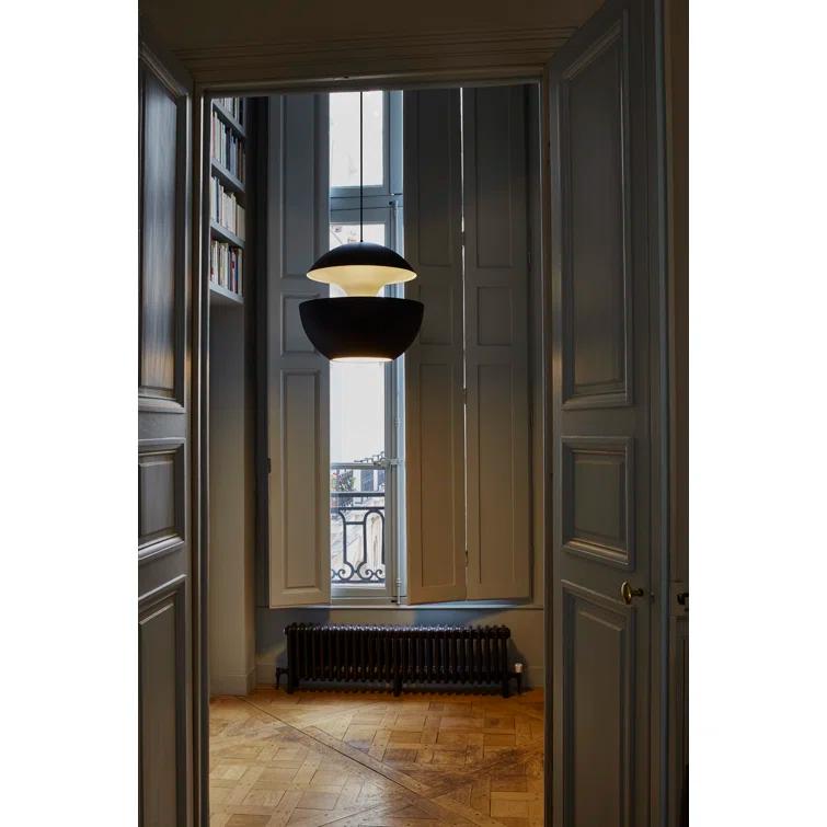 Here Comes The Sun 9.84" White Aluminum LED Pendant Light